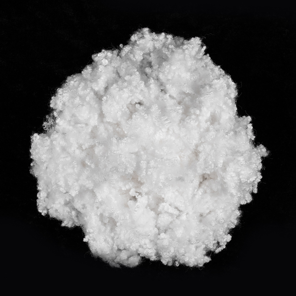 3D HCS polyester hæftefiber