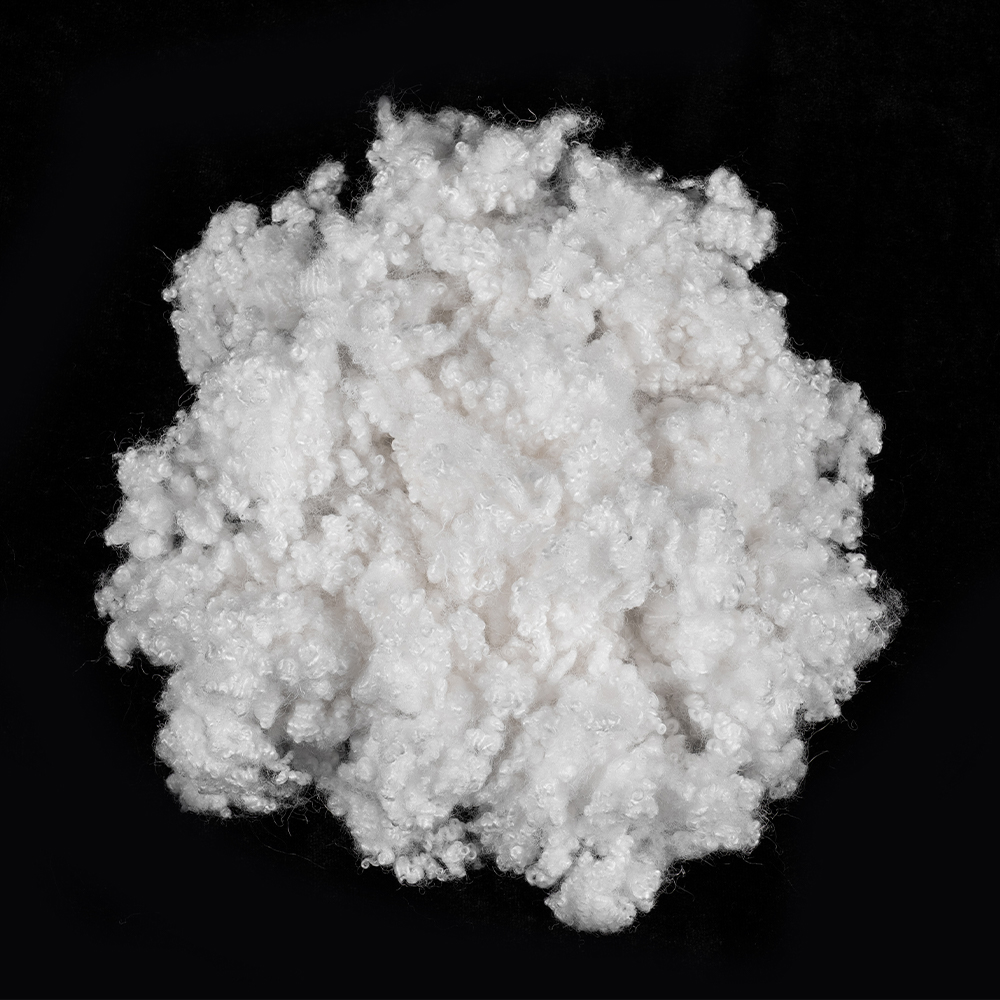 7D HCS polyester hæftefiber